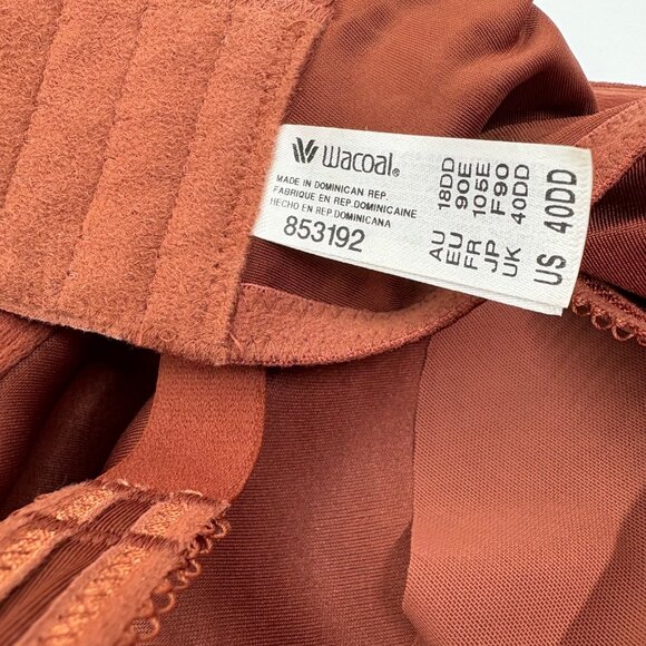 Wacoal 853192 Basic Beauty Spacer Full Coverage Underwire Bra 40DD Brown - Picture 3 of 3